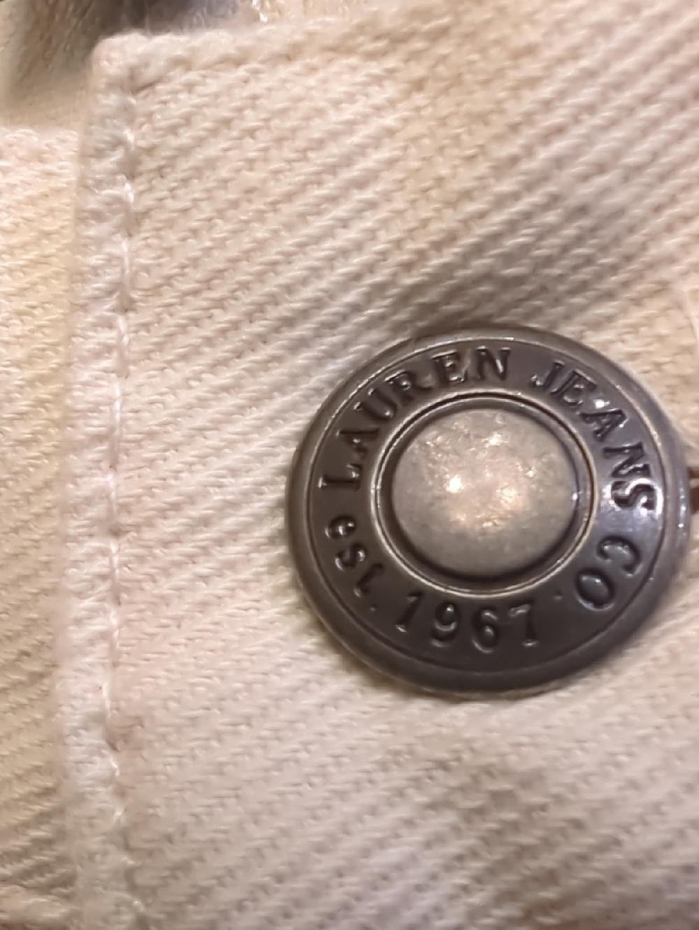 Lauren Jeans Co Ralph Lauren- Women’s Denim With Beaded Design Size 10 - Picture 16 of 16